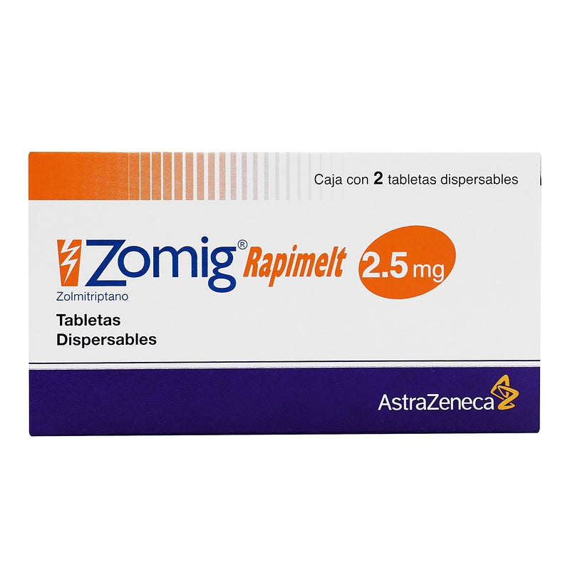 Zomig Rapimelt 2.5 Mg Con 2 Tabletas Disp 7501324482129 perfil 4