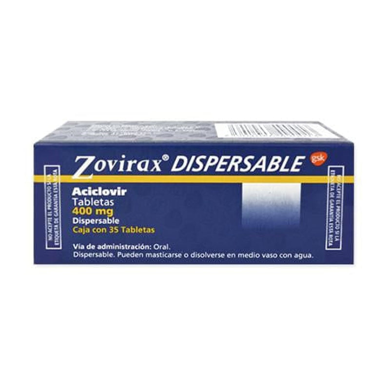 Zovirax 400 Mg Con 35 Tabletas Disp