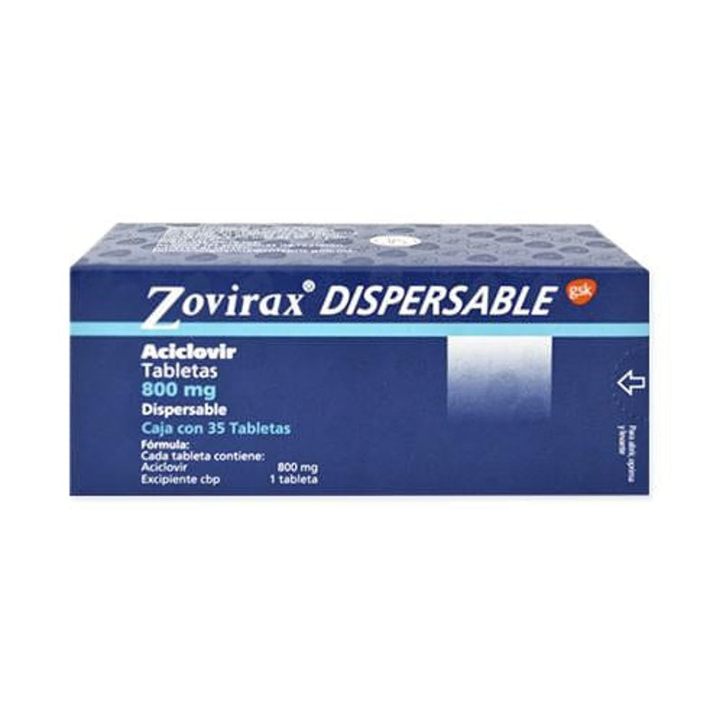 Zovirax 800 Mg Con 35 Tabletas Disp