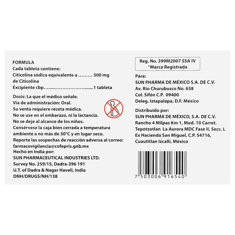 Zunun 500 Mg Con 10 Tabletas