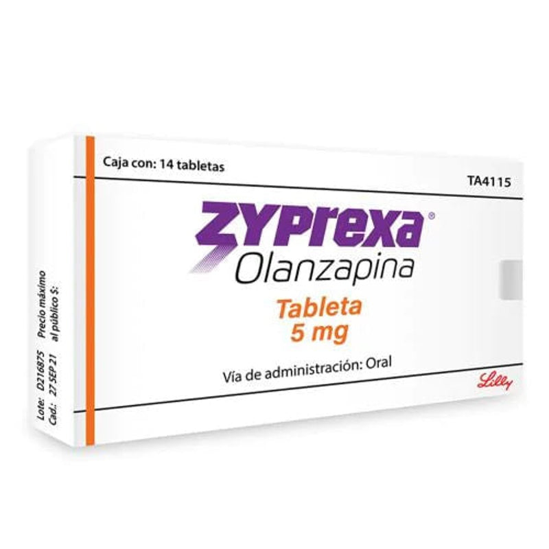 Zyprexa 5 Mg Con 14 Tabletas