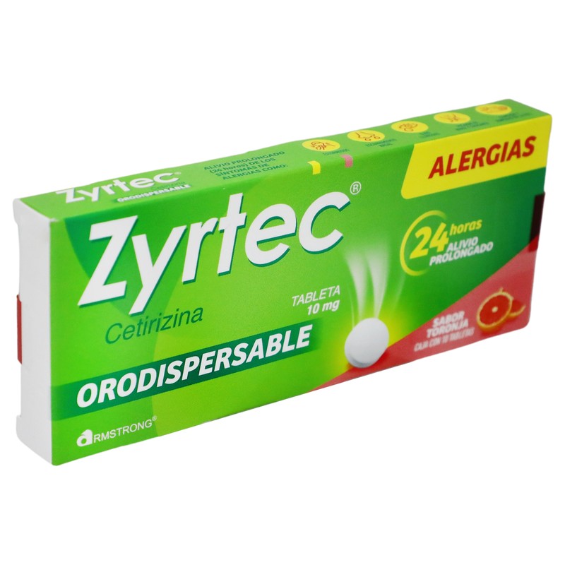Zyrtec 10 Mg Con 10 Tabletas Orodisp 7501089803511 2