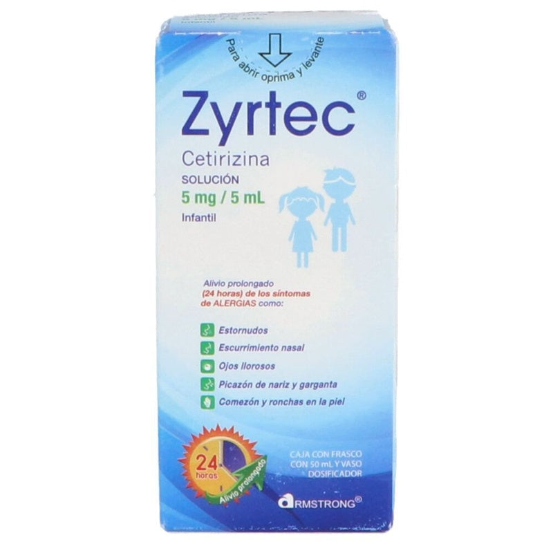 Zyrtec Infantil 5 Mg / 5 Ml 50 Ml Solución