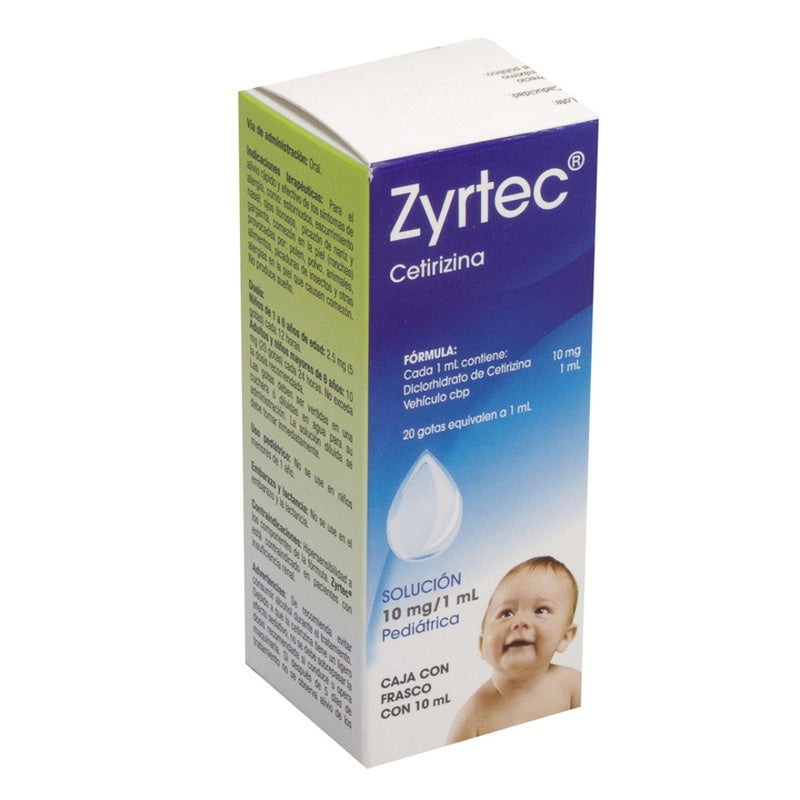 Zyrtec Pediátrico 10 Mg / Ml 10 Ml Gotas